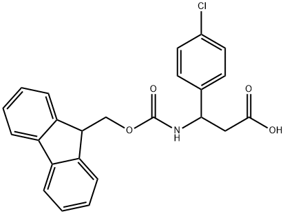 FMOC-3-AMINO-3-(4-CHLOROPHENYL)PROPIONIC ACID Structural