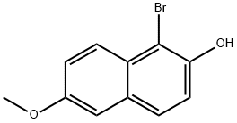 2-HYDROXY-1-BROMO-6-METHOXY-NAPHTHALENE Structural