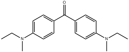 4,4'-BIS(N-ETHYL-N-METHYLAMINO)BENZOPHENONE Structural