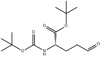 L-Norvaline, N-[(1,1-dimethylethoxy)carbonyl]-5-oxo-, 1,1-dimethylethyl ester Structural