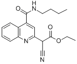 Ethyl 4-((butylamino)carbonyl)-alpha-cyano-2-quinolineacetate