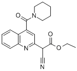 Ethyl alpha-cyano-4-(1-piperidinylcarbonyl)-2-quinolineacetate