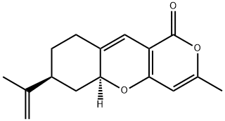 (5AS,7S)-7-ISOPROPENYL-3-METHYL-6,7,8,9-TETRAHYDRO-5AH-PYRANO[4,3-B]CHROMEN-1-ONE Structural