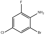 2-Bromo-4-chloro-6-fluoroaniline Structural