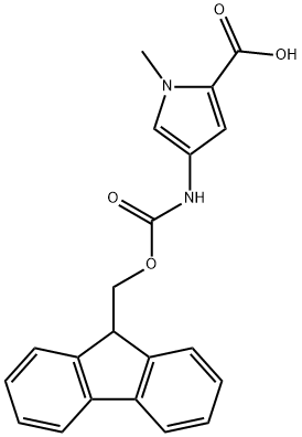 4-(9H-FLUOREN-9-YLMETHOXYCARBONYLAMINO)-1-METHYL-1H-PYRROLE-2-CARBOXYLIC ACID Structural