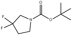 1-BOC-3,3-DIFLUOROPYRROLIDINE Structural