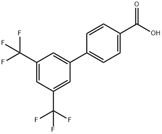 3',5'-DI-(TRIFLUOROMETHYL)-BIPHENYL-4-CARBOXYLIC ACID Structural