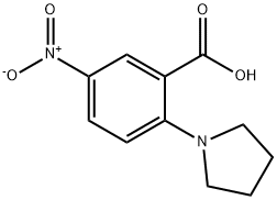 5-NITRO-2-(1-PYRROLIDINYL)BENZENECARBOXYLIC ACID Structural