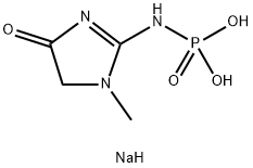 Disodium (1-methyl-4-oxoimidazolidin-2-ylidene)phosphoramidate Structural