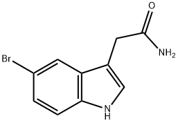 5-BROMOINDOLE-3-ACETAMIDE Structural