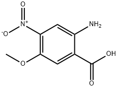 2-Amino-4-nitro-5-methoxybenzoic Acid Structural