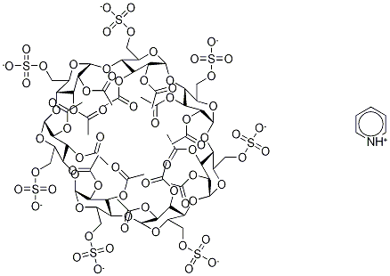 Heptakis(6-O-sulfo)-β-cyclodextrin Tetradecaacetate Heptapyridium Salt Structural