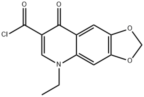 1,3-Dioxolo(4,5-g)quinoline-7-carbonyl chloride, 5-ethyl-5,8-dihydro-8 -oxo-