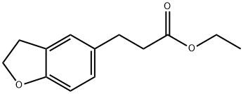 3-(2,3-DIHYDRO-BENZOFURAN-5-YL)-PROPIONIC ACID ETHYL ESTER Structural