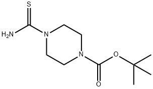 4-THIOCARBAMOYL-PIPERAZINE-1-CARBOXYLIC ACID TERT-BUTYL ESTER Structural