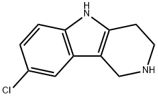 8-CHLORO-2,3,4,5-TETRAHYDRO-1H-PYRIDO[4,3-B]-INDOLE Structural