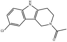 2-ACETYL-8-CHLORO-2,3,4,5-TETRAHYDRO-1H-PYRIDO[4,3-B]INDOLE Structural