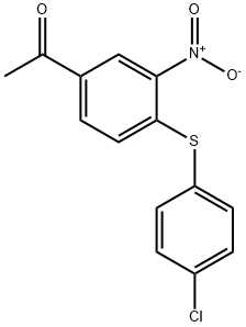 1-(4-[(4-CHLOROPHENYL)THIO]-3-NITROPHENYL)ETHAN-1-ONE