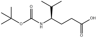 4-BOC-(R)-AMINO-5-METHYL HEXANOIC ACID Structural