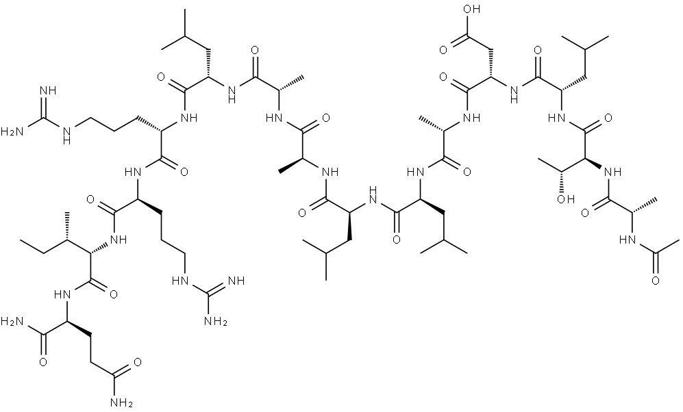 AC-ALA-THR-LEU-ASP-ALA-LEU-LEU-ALA-ALA-LEU-ARG-ARG-ILE-GLN-NH2 Structural