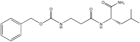 L-Leucinamide, N-[(phenylmethoxy)carbonyl]-beta-alanyl- Structural