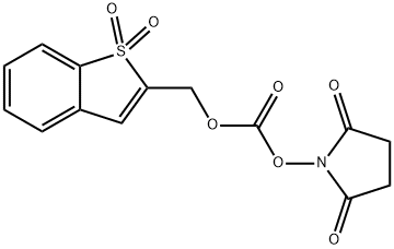 1,1-DIOXOBENZO[B]THIOPHEN-2-YLMETHYL N-SUCCIMIDYL CARBONATE Structural