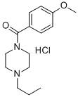 1-(p-Anisoyl)-4-propylpiperazine hydrochloride