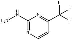 2-Hydrazino-4-(trifluoromethyl)pyrimidine Structural