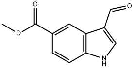 3-FORMYL-1H-INDOLE-5-CARBOXYLIC ACID METHYL ESTER Structural