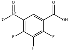 2,3,4-Trifluoro-5-Nitro-Benzoic Acid Structural