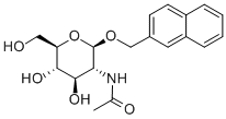 (2'-NAPHTHYL)METHYL-2-ACETAMIDO-2-DEOXY-BETA-D-GLUCOPYRANOSIDE Structural