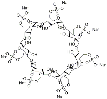 HEPTAKIS(6-O-SULFO)-(BETA)-CYCLODEXTRIN Structural