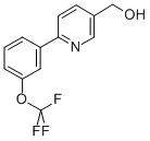 (6-[3-(TRIFLUOROMETHOXY)PHENYL]PYRIDIN-3-YL)METHANOL Structural