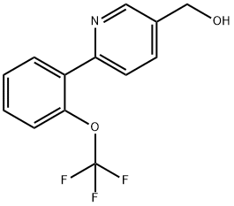 (6-[2-(TRIFLUOROMETHOXY)PHENYL]PYRIDIN-3-YL)METHANOL Structural