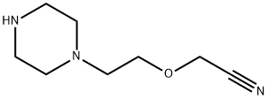 Acetonitrile, [2-(1-piperazinyl)ethoxy]- (9CI) Structural