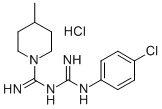 N-((p-Chlorophenyl)amidino)-4-methyl-1-piperidinecarboxamidine monohyd rochloride