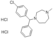 1-[P-CHLORODIPHENYLMETHYL]-4-METHYL-1,4-DIAZACYCLOHEPTANE DIHYDROCHLORIDE