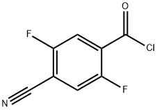 Benzoyl chloride, 4-cyano-2,5-difluoro- (9CI) Structural