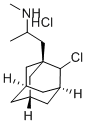 2-Chloro-1-(2-methylaminopropyl)adamantane hydrochloride Structural