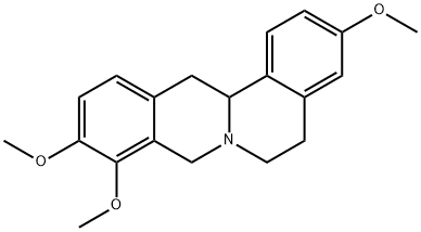 6H-Dibenzo(a,g)quinolizine, 5,8,13,13a-tetrahydro-3,9,10-trimethoxy- Structural