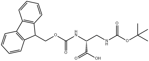 FMOC-D-DAP(BOC)-OH Structural