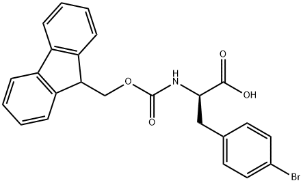 (R)-N-Fmoc-4-Bromophenylalanine Structural