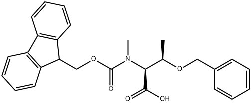 Fmoc-N-methyl-O-benzyl-L-threonine Structural