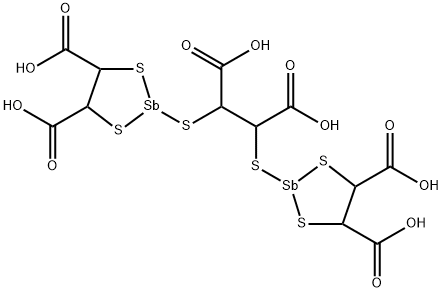 2,2'-[(1,2-dicarboxyethylene)bis(thio)]bis[1,3,2-dithiastibolane-4,5-dicarboxylic] acid 