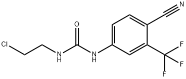 N-(2-Chloroethyl)-N'-[4-cyano-3-(trifluoromethyl)phenyl]urea Structural