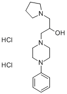 1-Piperazineethanol, 4-phenyl-alpha-(1-pyrrolidinyl)methyl)-, dihydroc hloride