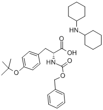 Z-D-TYR(TBU)-OH DCHA Structural