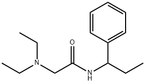 2-(Diethylamino)-N-(alpha-ethylbenzyl)acetamide Structural