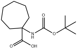 1-TERT-BUTOXYCARBONYLAMINO-CYCLOHEPTANECARBOXYLIC ACID Structural