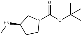 1-Pyrrolidinecarboxylicacid,3-(methylamino)-,1,1-dimethylethylester,(R)-(9CI) Structural